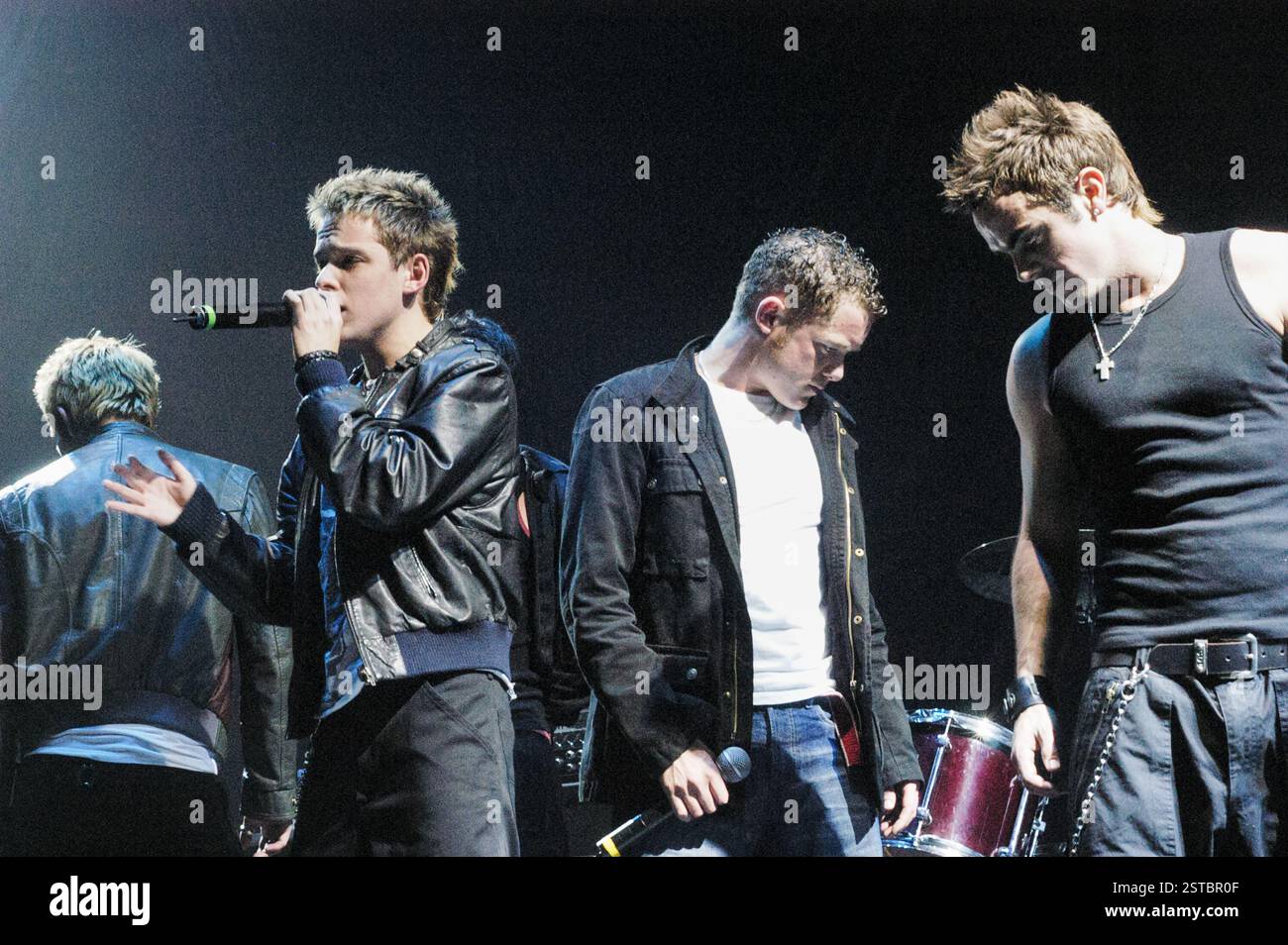 D-SIDE, BOY BAND, CONCERT, 2003: Irish boyband D-SIDE at Cardiff ...
