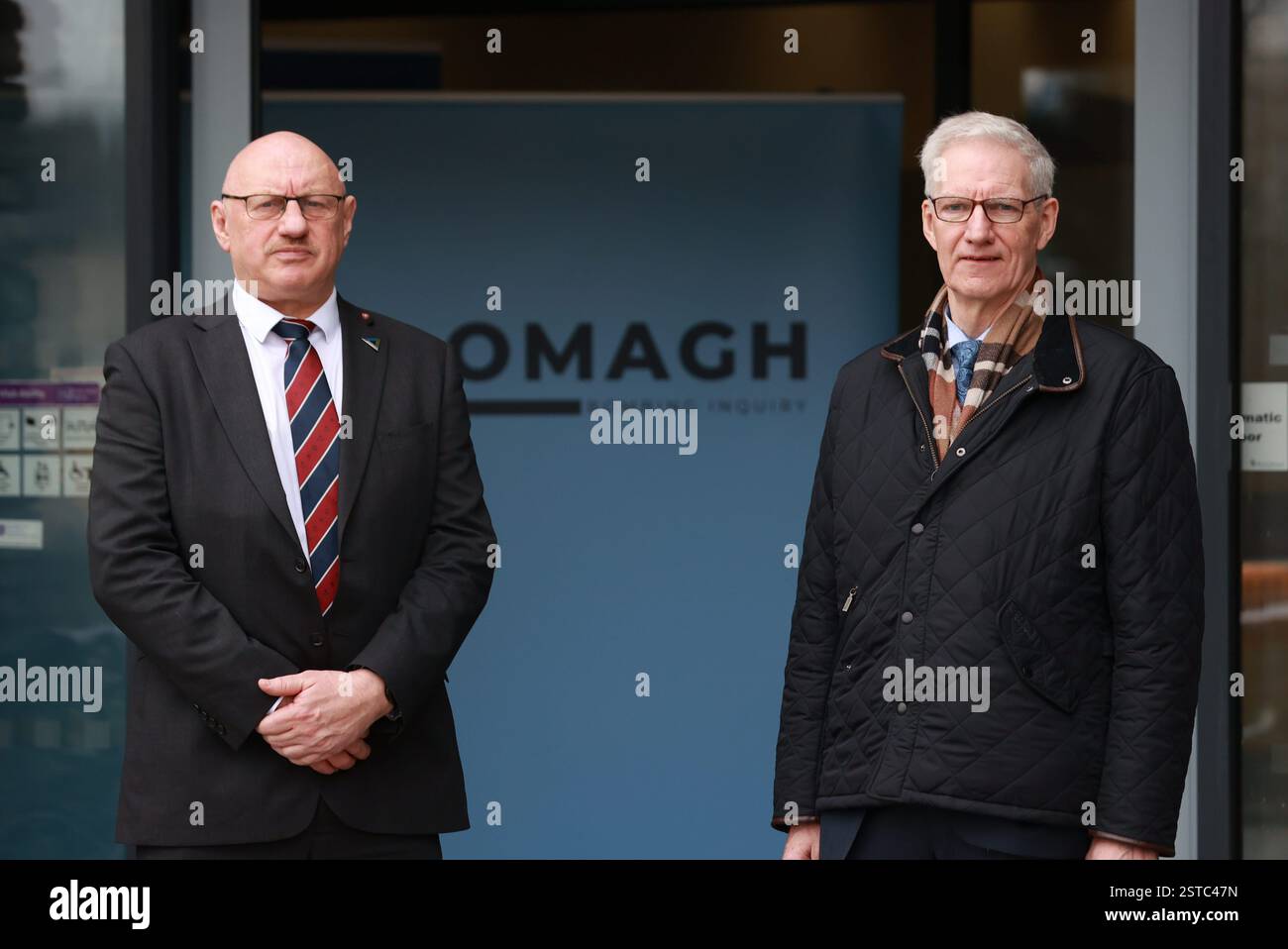 Former RUC officer Richard Scott (left) and former RUC sub-divisional ...