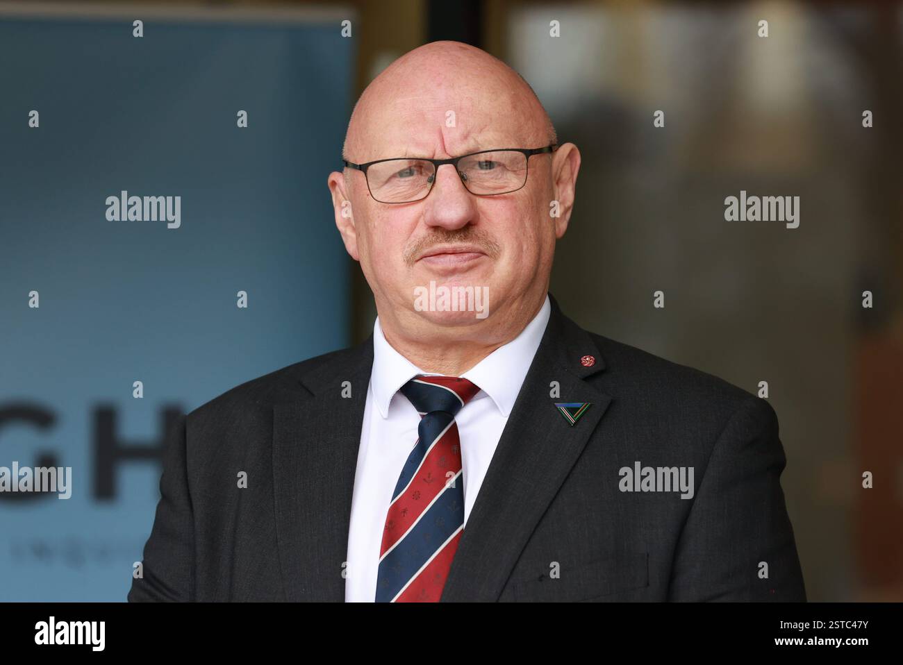 Former RUC officer Richard Scott, after giving evidence at the Strule ...