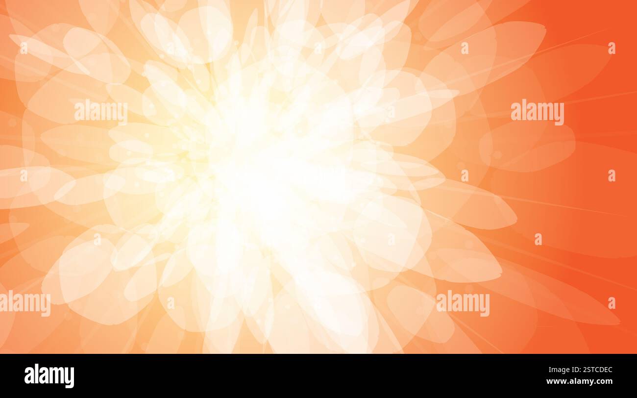 Flash on an orange background - illustration Stock Photo - Alamy
