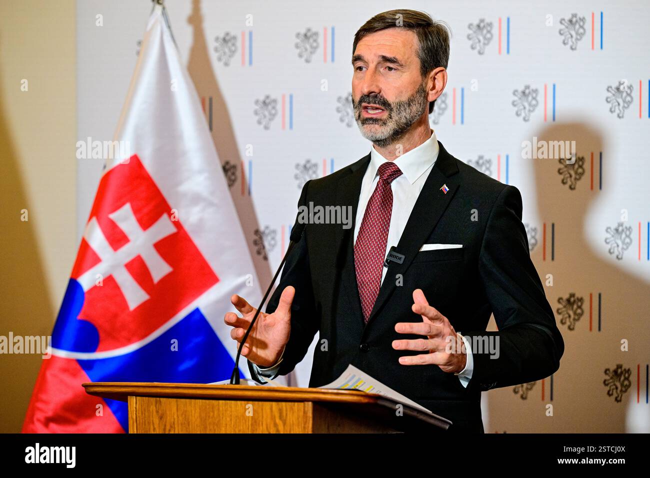 Prague, Czech Republic. 18th Feb, 2025. Slovak Foreign Minister Juraj