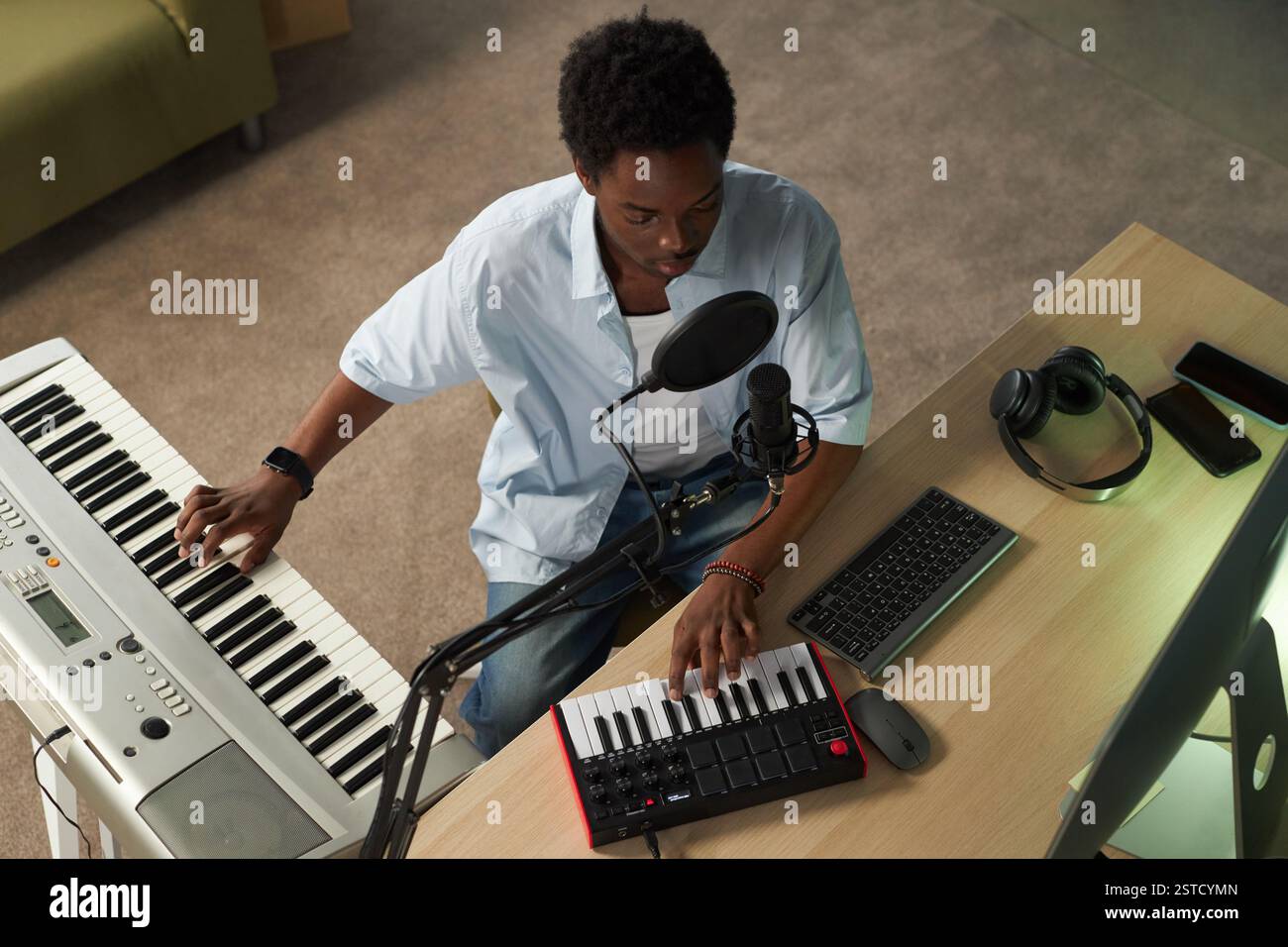 Exploting Music Exploring Music Creation with Modern Tools and Equipment Stock Photo ...