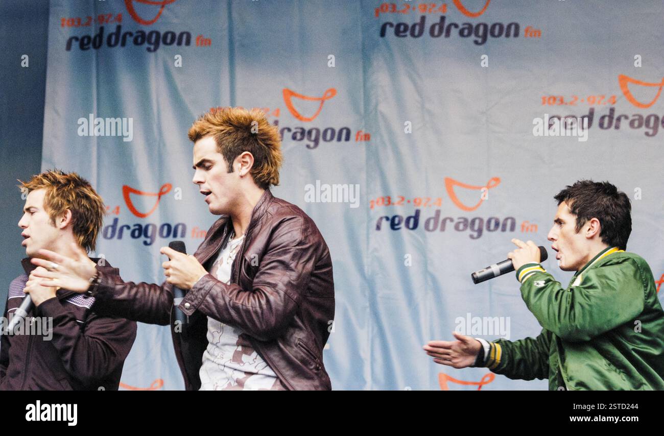 Pop band D-SIDE. Red Dragon FM Party In The Park, Coopers Field ...