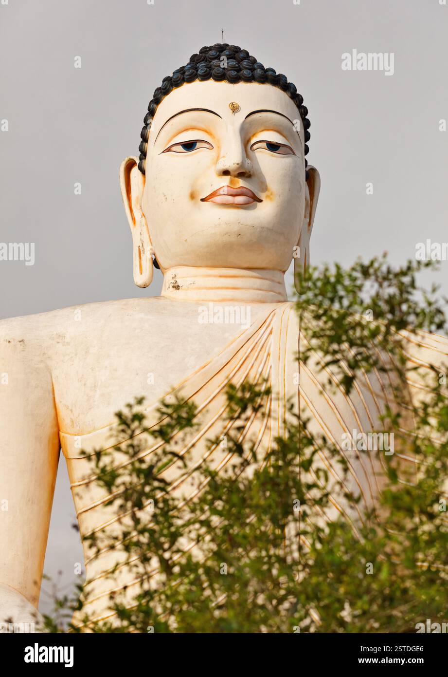Sri Lankas landmark - large Buddha statue in Bentota Stock Photo