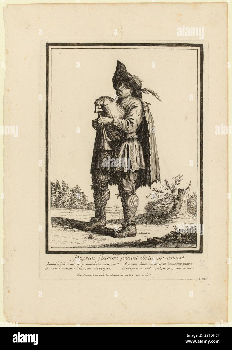 Peasant Symbol A 17th-century scene depicting a peasant musician from Flanders ...