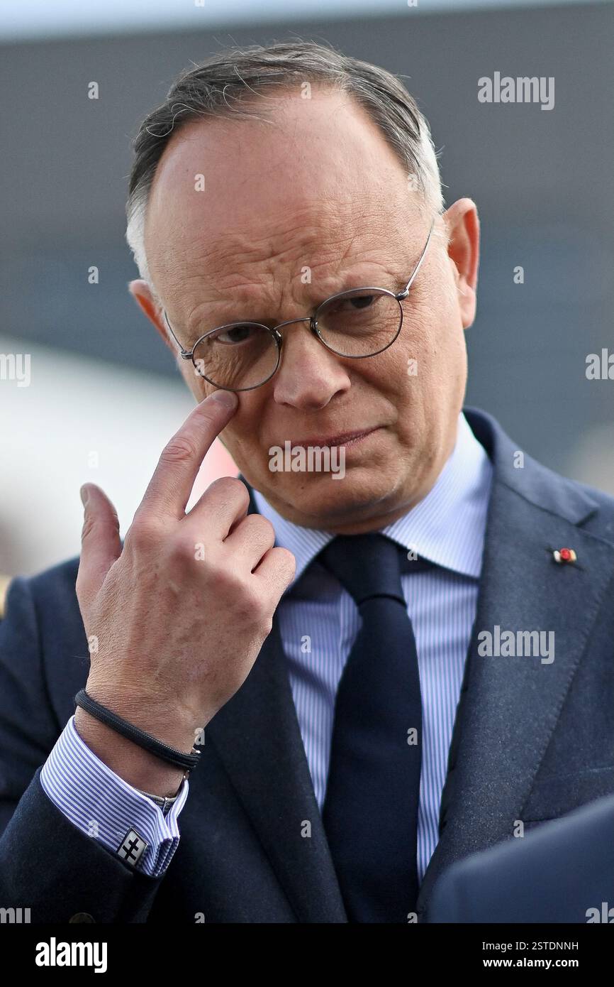 Le Havre, France. 17th Feb, 2025. Mayor of Le Havre and former prime minister Edouard Philippe