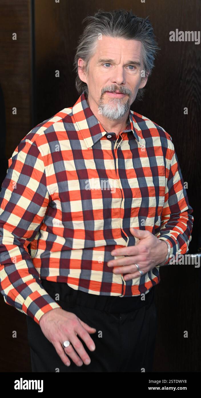 Berlin Germany 18th Feb 2025 American Actor Ethan Hawke Attends The Berlin Germany 18th Feb 2025 American Actor Ethan Hawke Attends The Photo Call For Blue Moon At The 75th Berlin Film Festival In Berlin Germany On Tuesday February 18 2025 Photo By Rune Hellestad Credit Upialamy Live News 2STDWY8