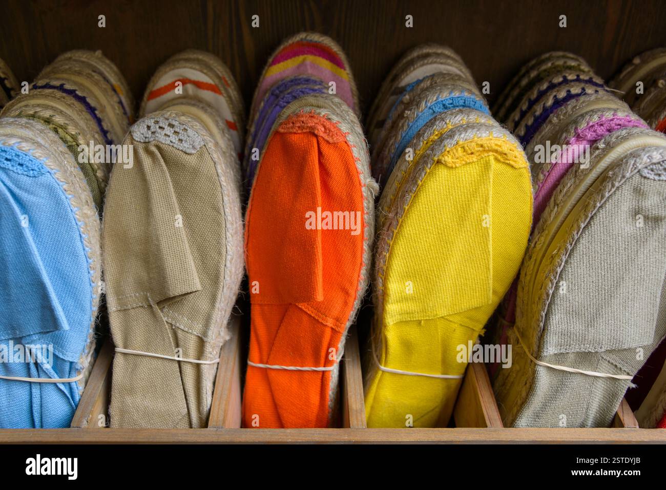 Colorful espadrilles Stock Photo
