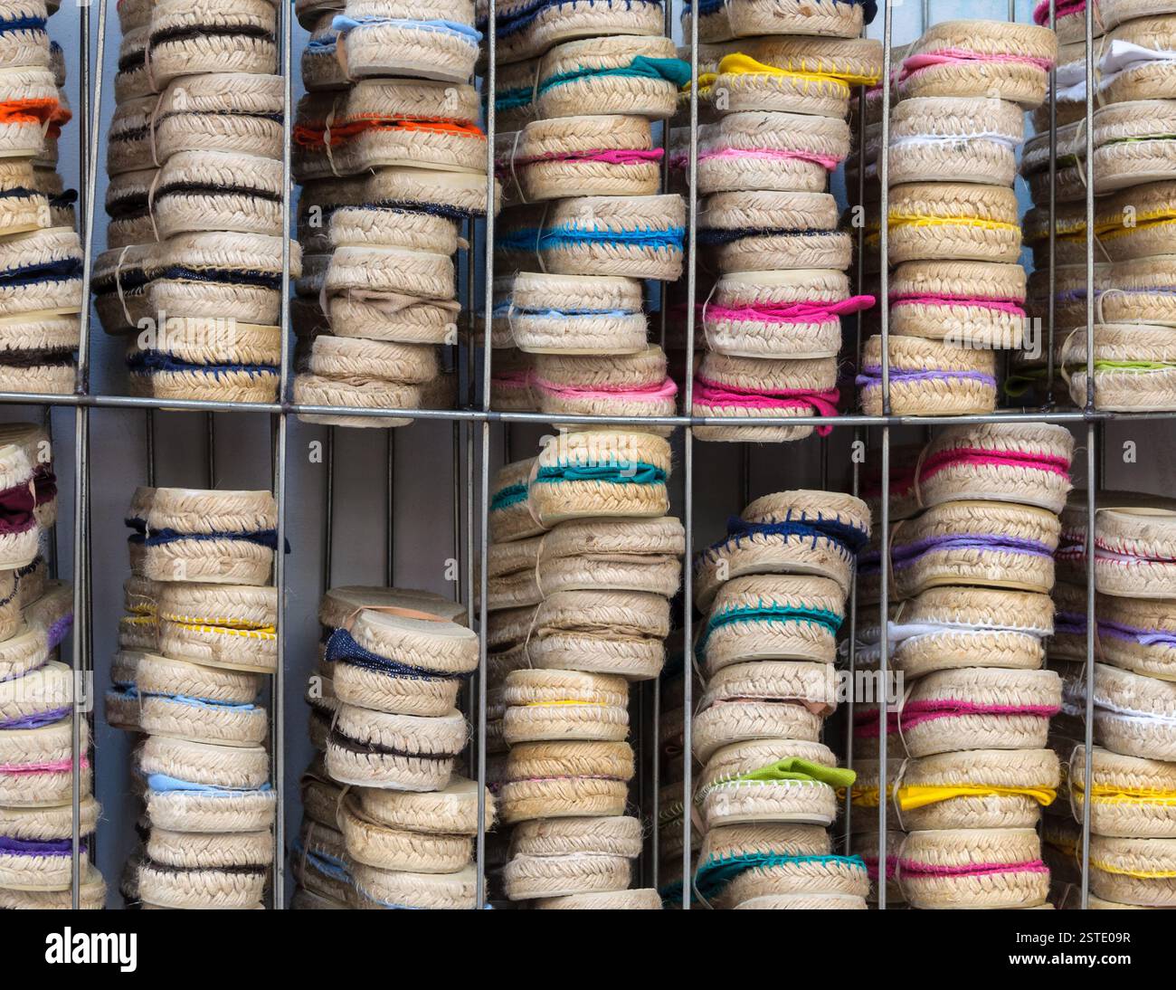 Colorful espadrilles Stock Photo