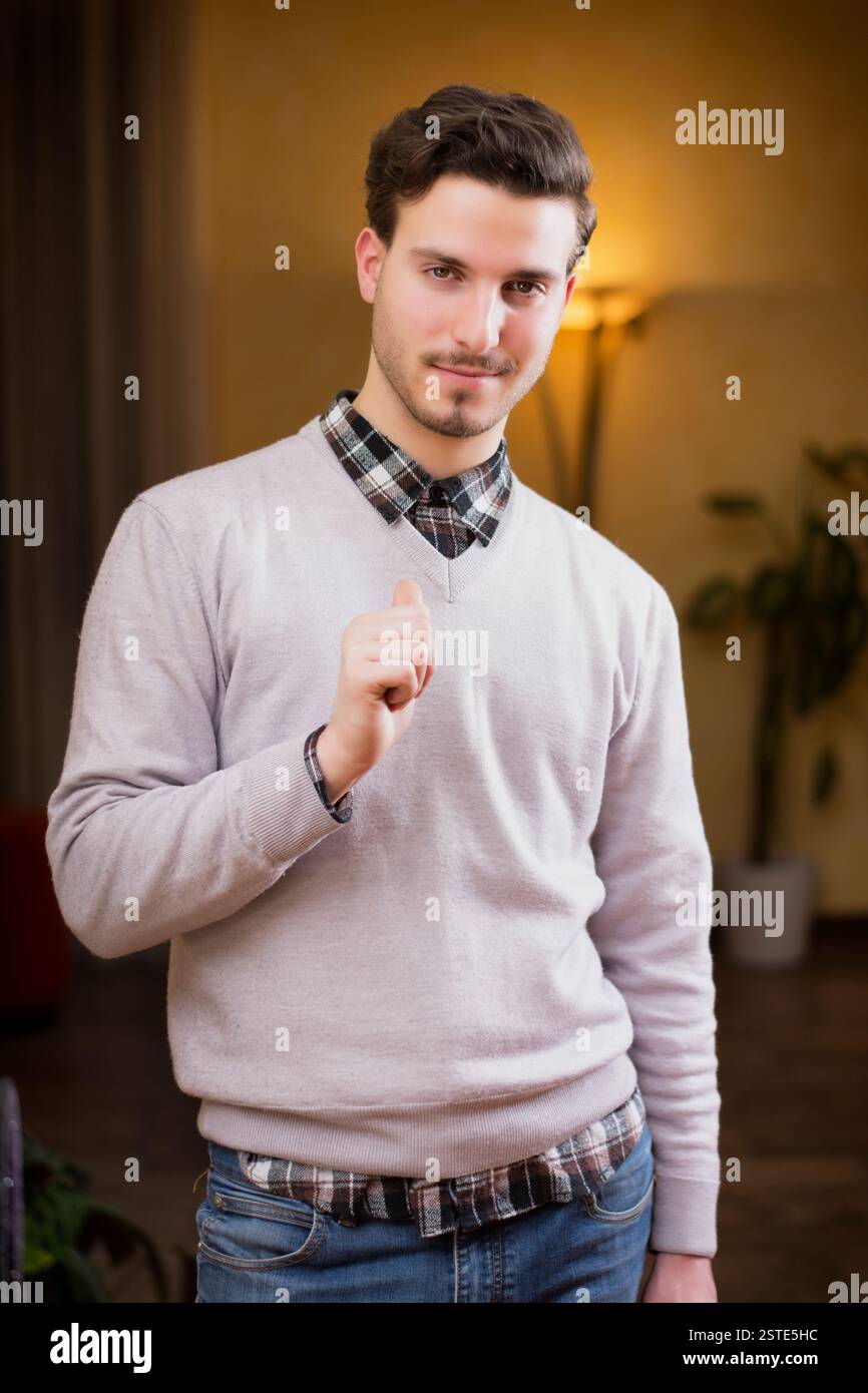 Pointing At Guy pointing at himself hi-res stock photography and images - Alamy