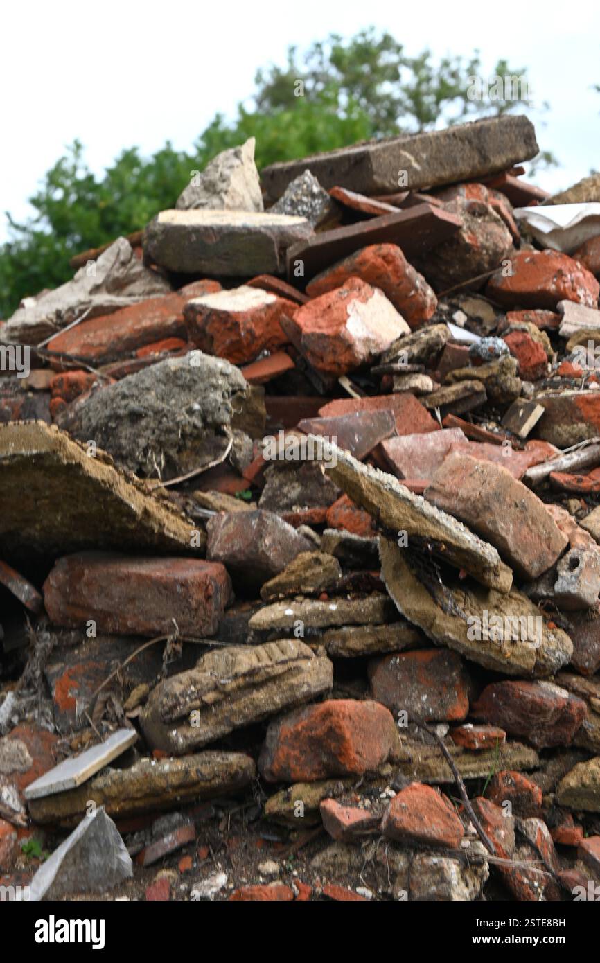 pile of building rubble Stock Photo - Alamy