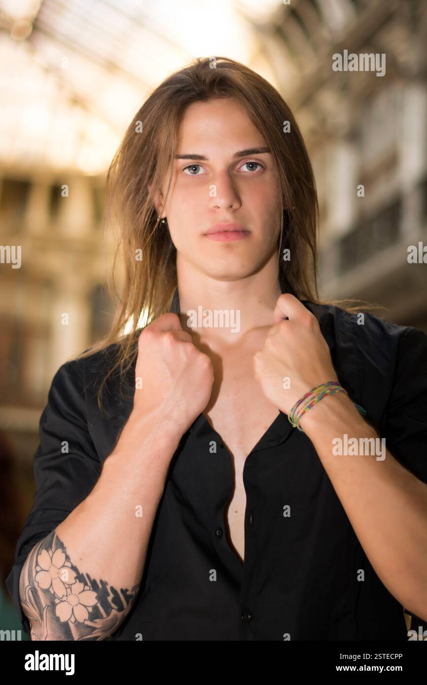 Guys with Long Hair and Tattoos: Bold & Unapologetic