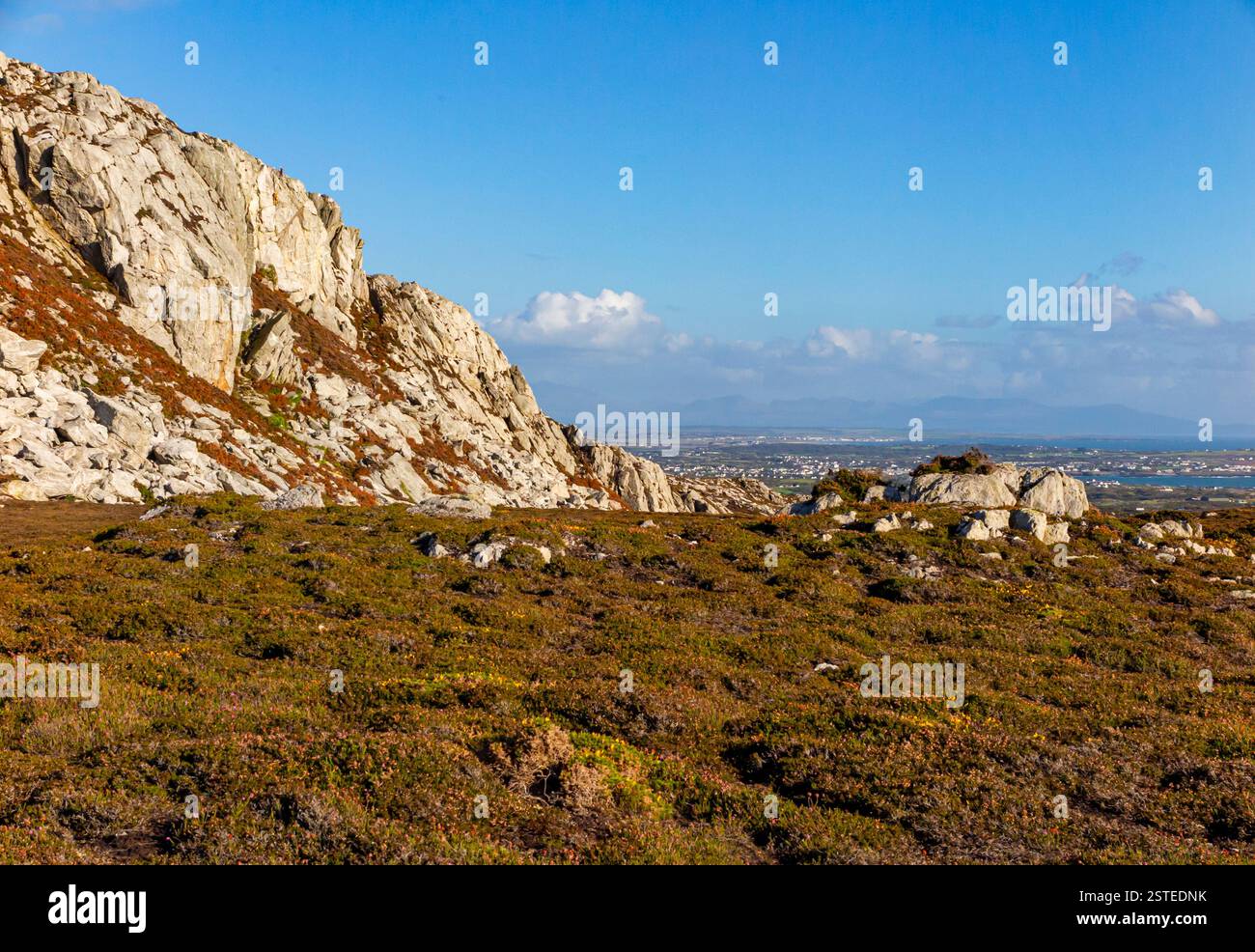 Holyhead Mountain or Mynydd Twr, the highest point on Holy Island ...