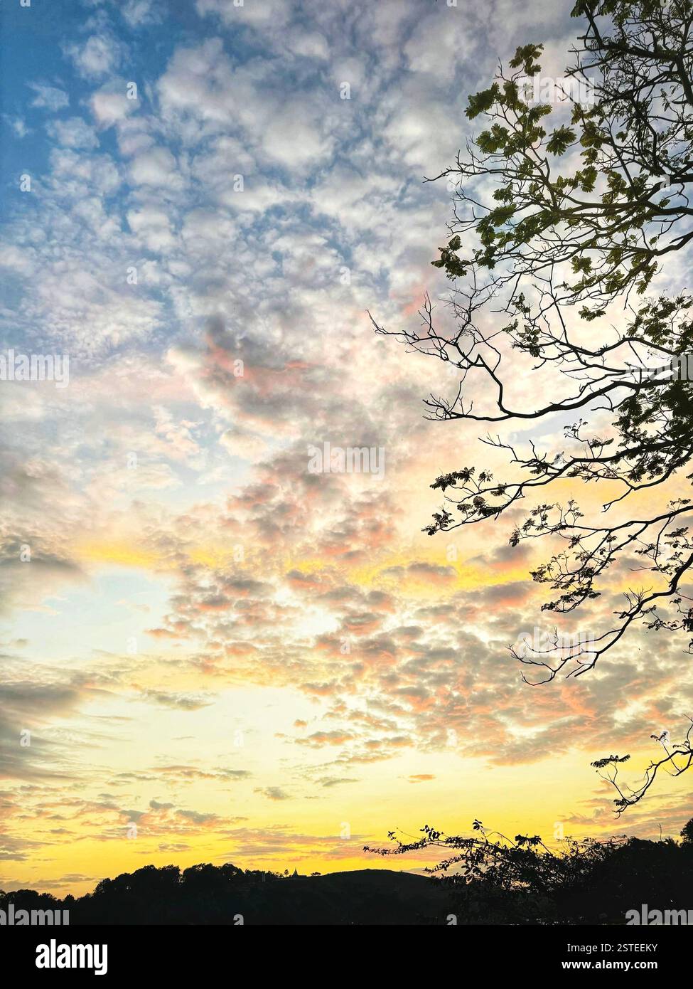 A painted sky, nature’s masterpiece Stock Photo