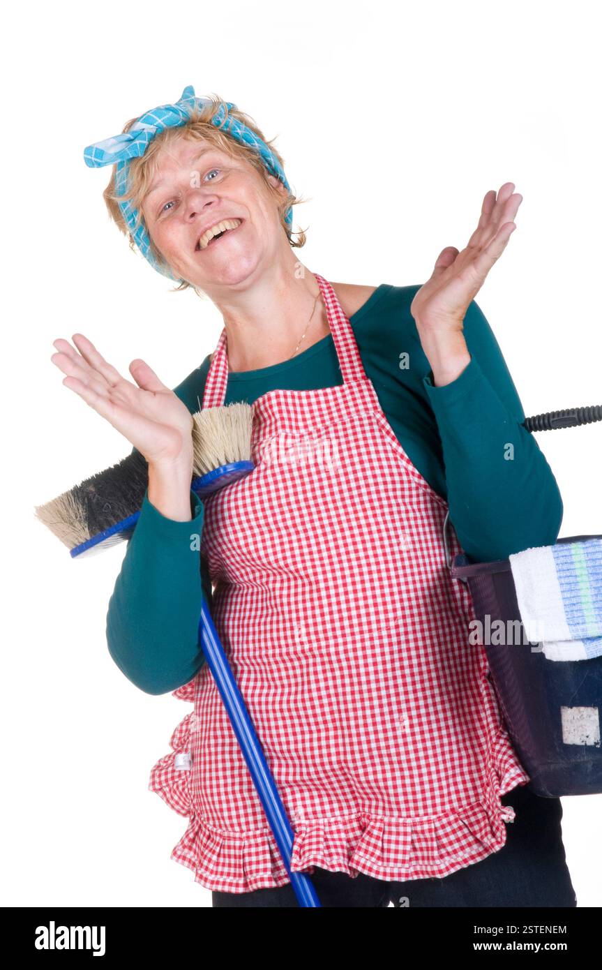 Housewife cleaning hi-res stock photography and images - Alamy