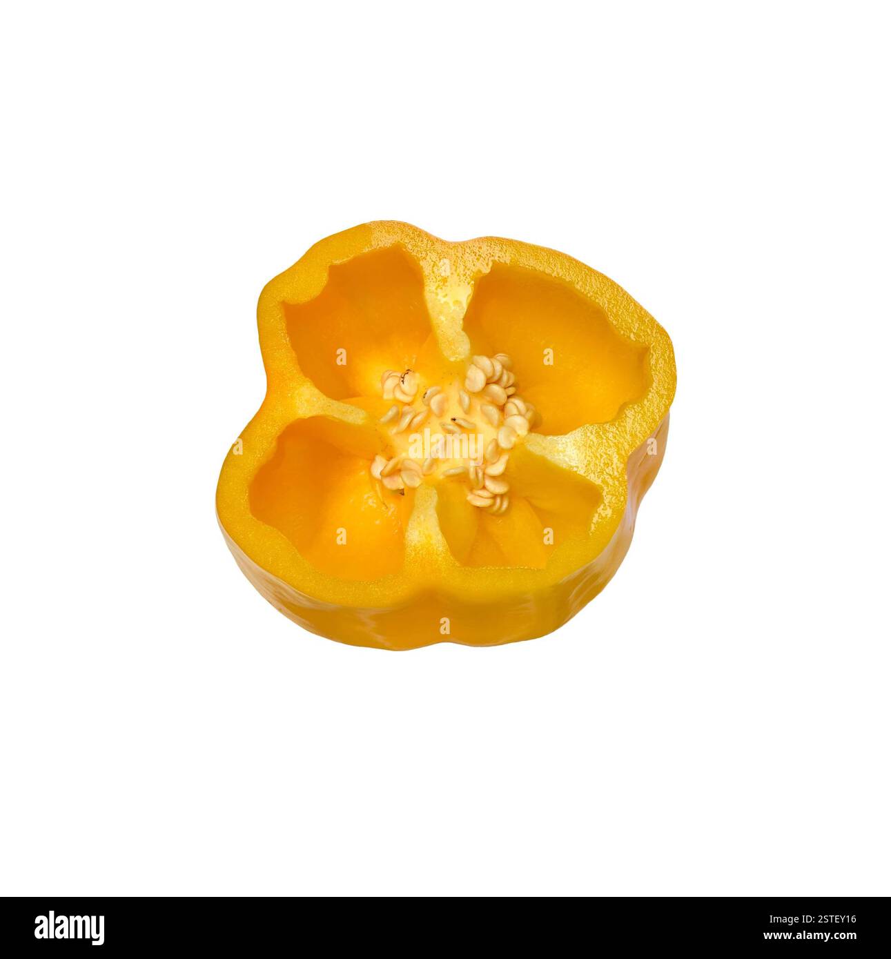Yellow pepper slice isolated hi-res stock photography and images - Alamy
