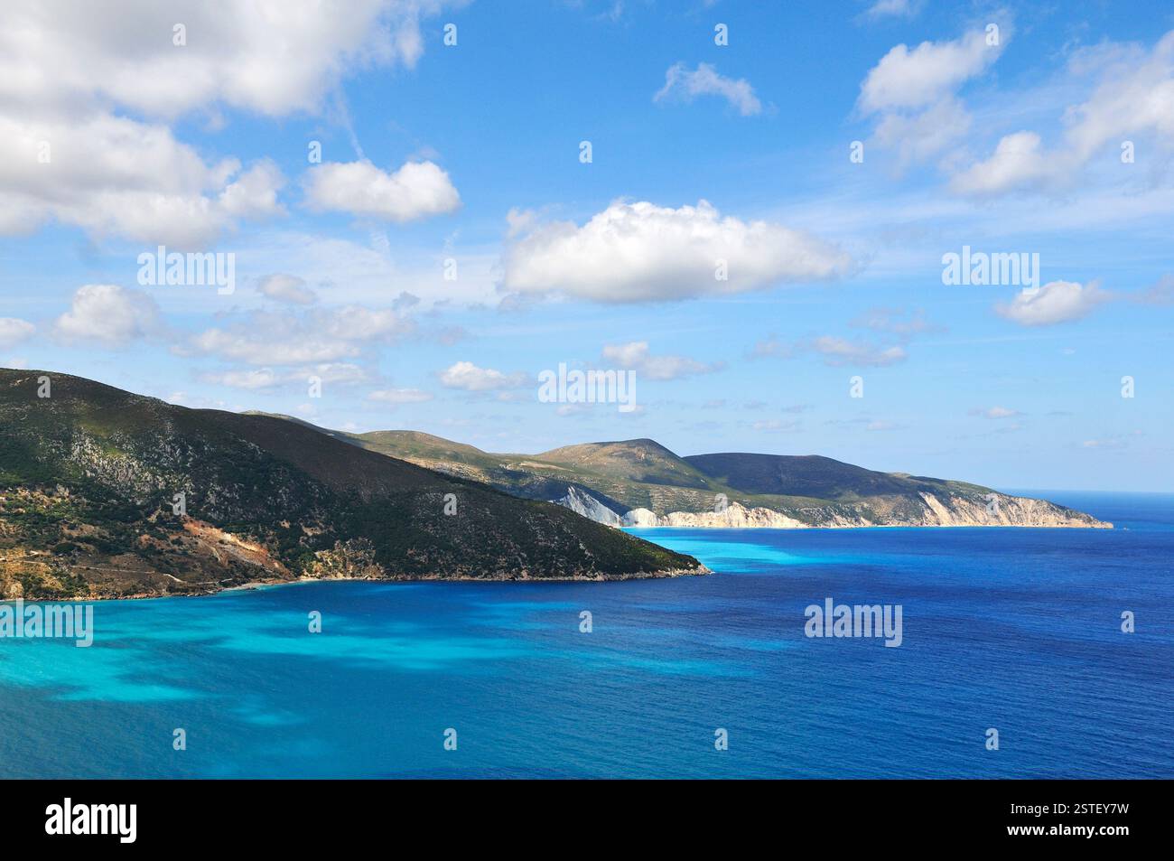Untamed coast Greece Stock Photo