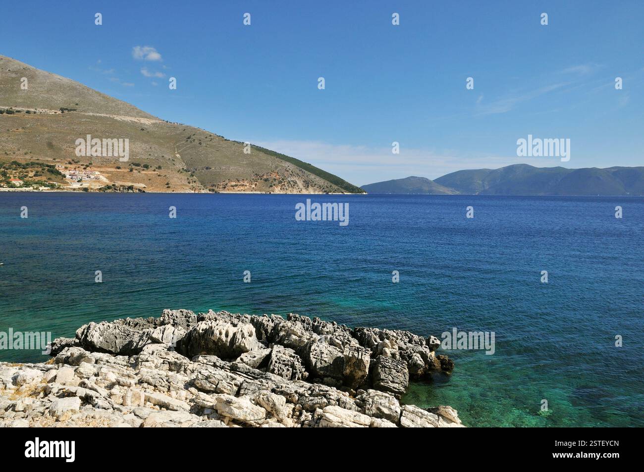 Untamed Greek coast Stock Photo