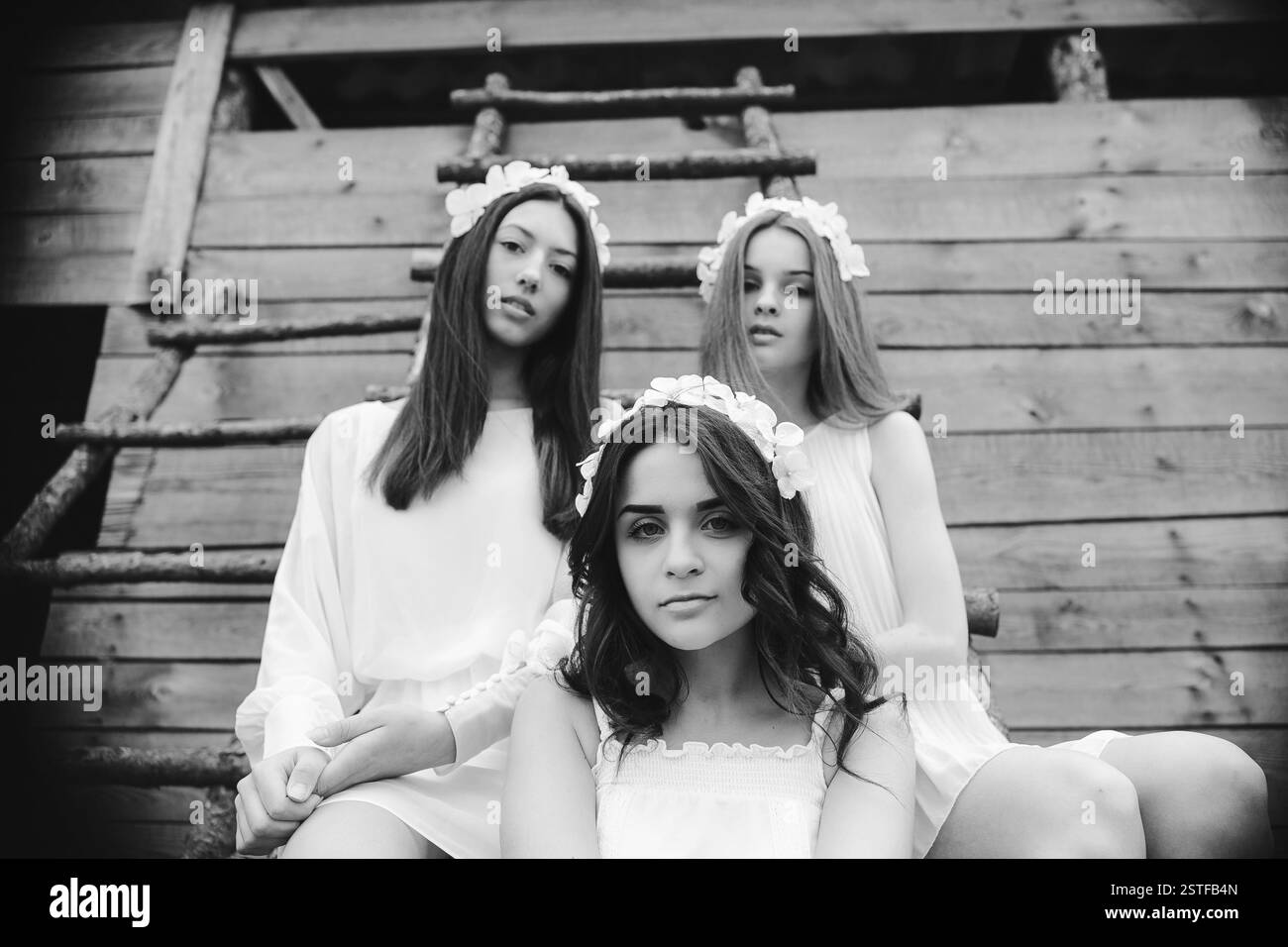 Joy girls Black and White Stock Photos & Images - Alamy