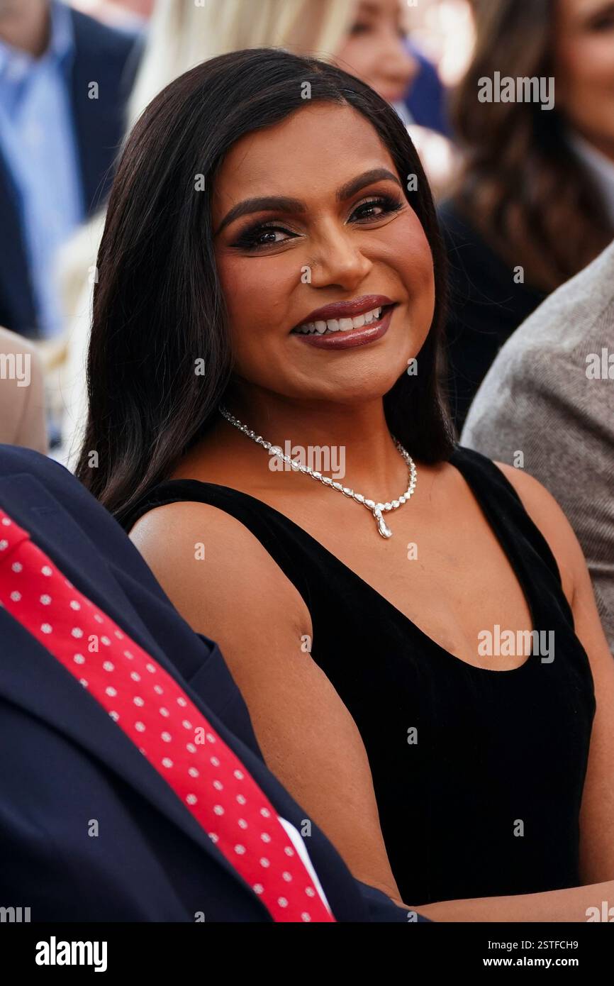 Mindy Struss Mindy Kaling attends a ceremony honoring her with a star on the ...