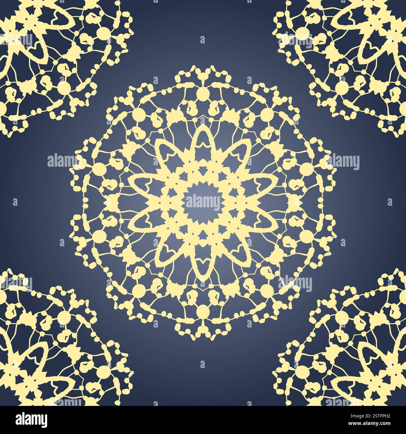 Seamless vector Yoga pattern. Vintage decorative elements. Hand drawn retro background. Islamic, Arabic, Indian mandala Stock Photo