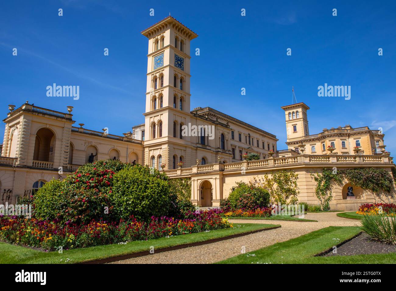 Isle of Wight, UK - May 3rd 2023: The stunning Osborne House - the