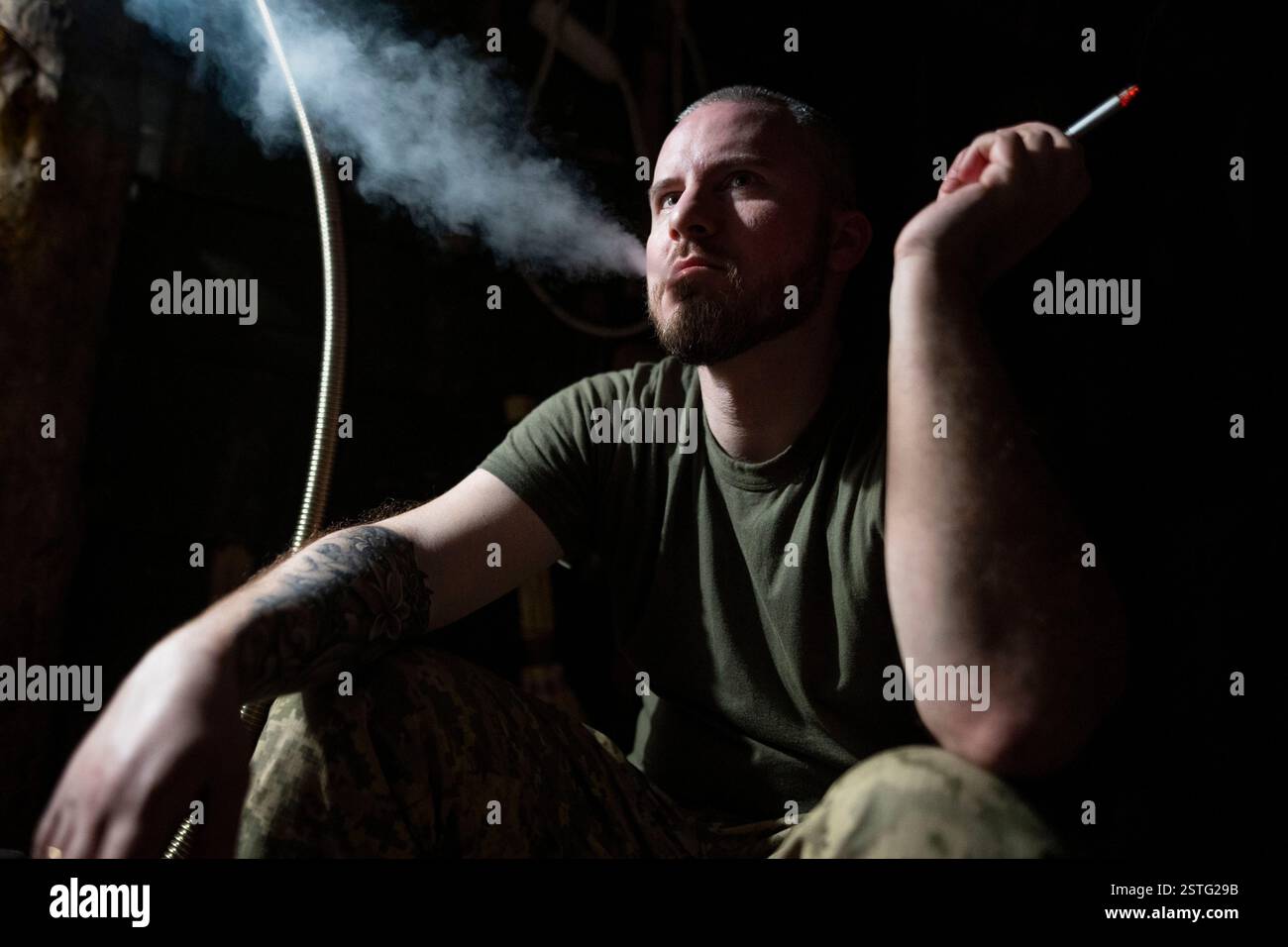 Inside an underground bunker, Ukrainian drone operators take a break ...