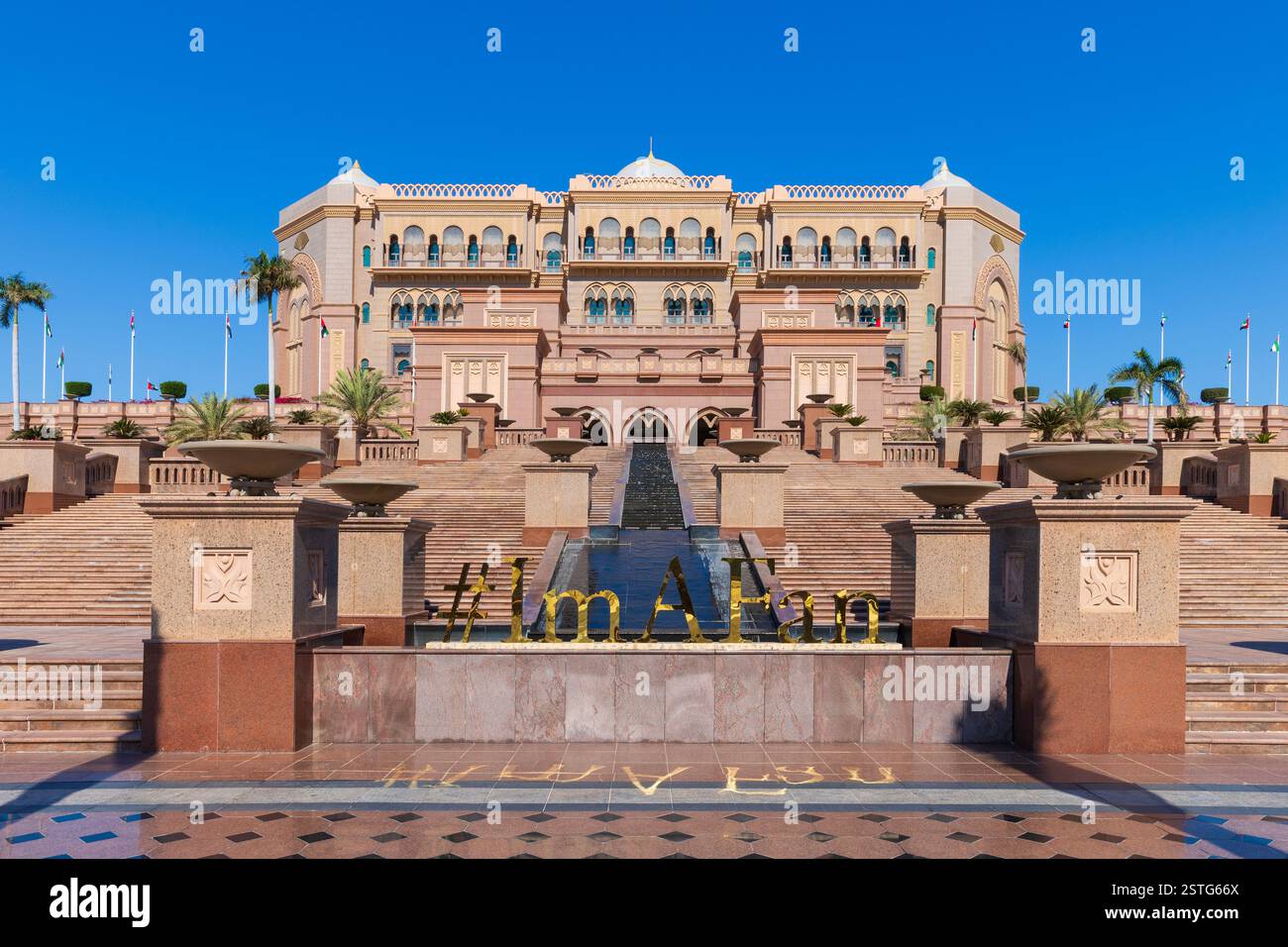The Emirates Palace Mandarin Oriental (2005), a luxury five-star hotel in Abu Dhabi, United Arab Emirates Stock Photo