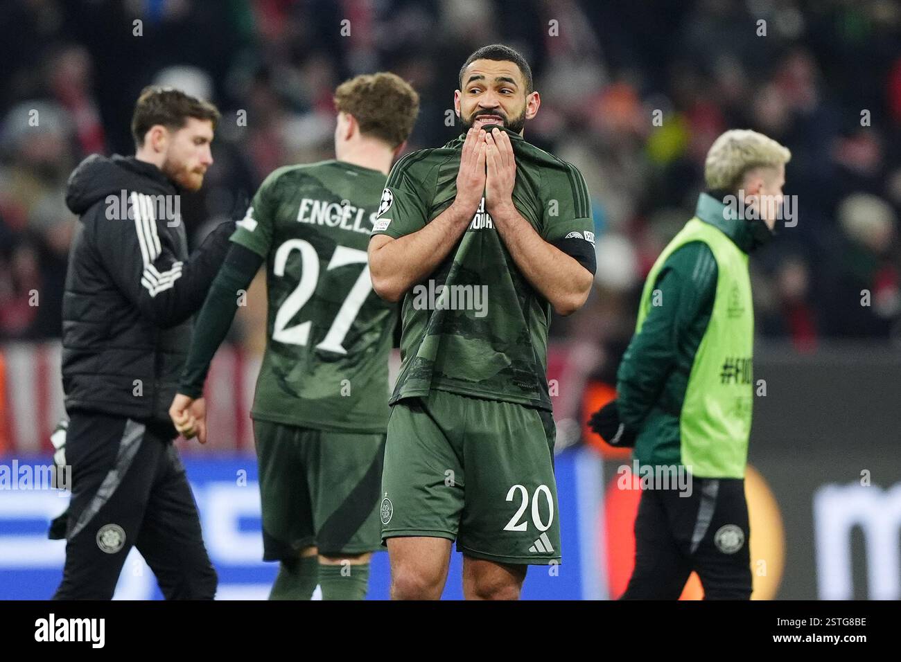 Celtic's Cameron CarterVickers stands dejected after the UEFA