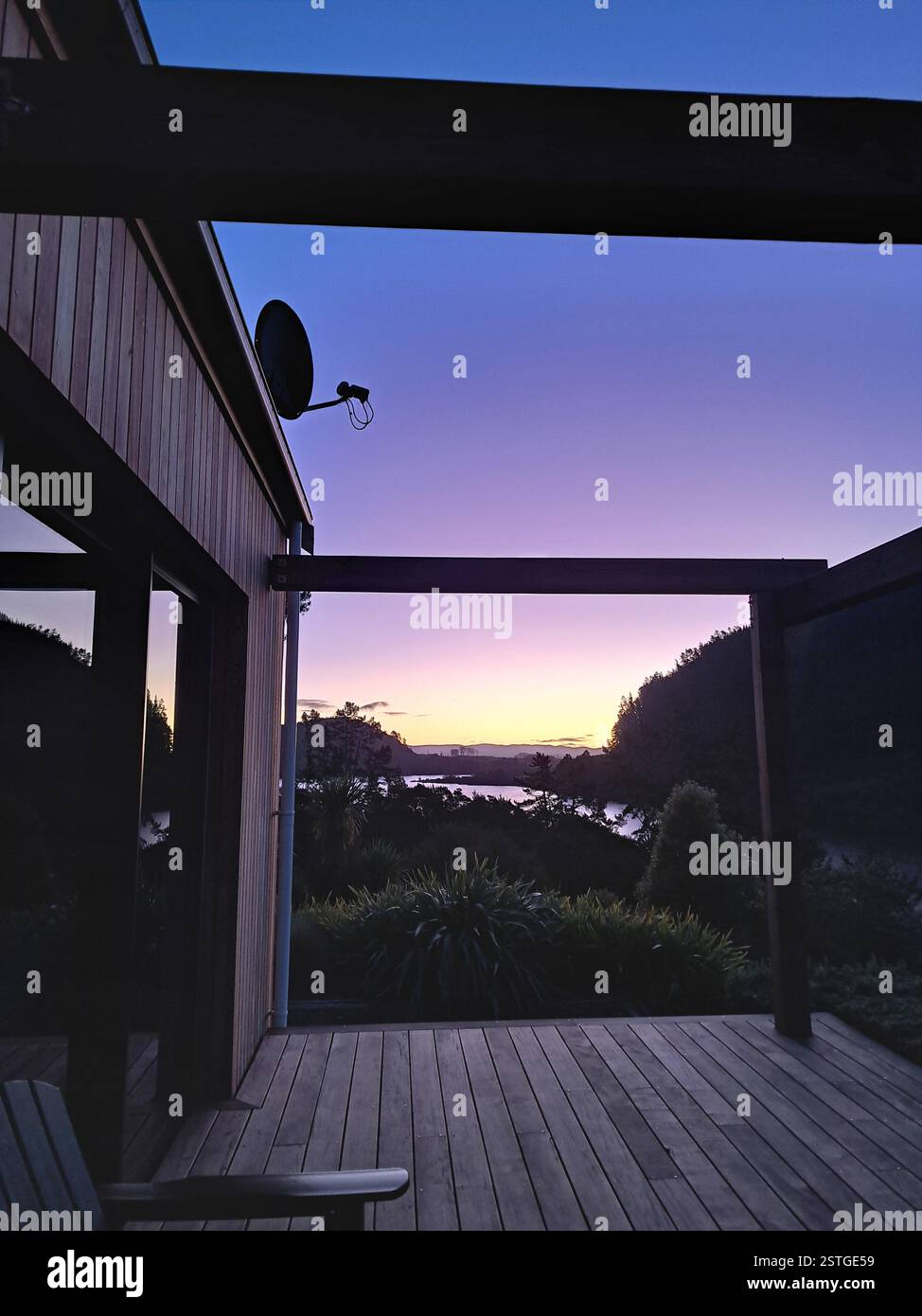 Sunset by the lake - Smartphone Captured Stock Image