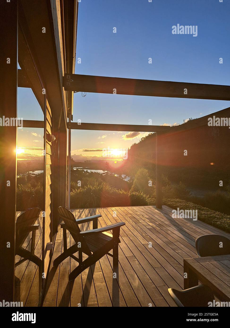 Sunset by the lake - Smartphone Captured Stock Image