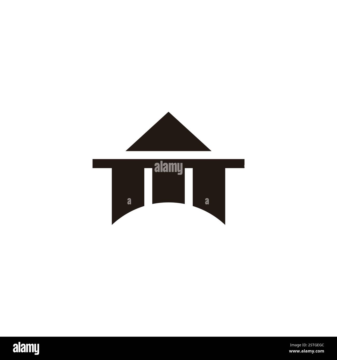 letter m simple stripes geometric triangle logo vector Stock Vector