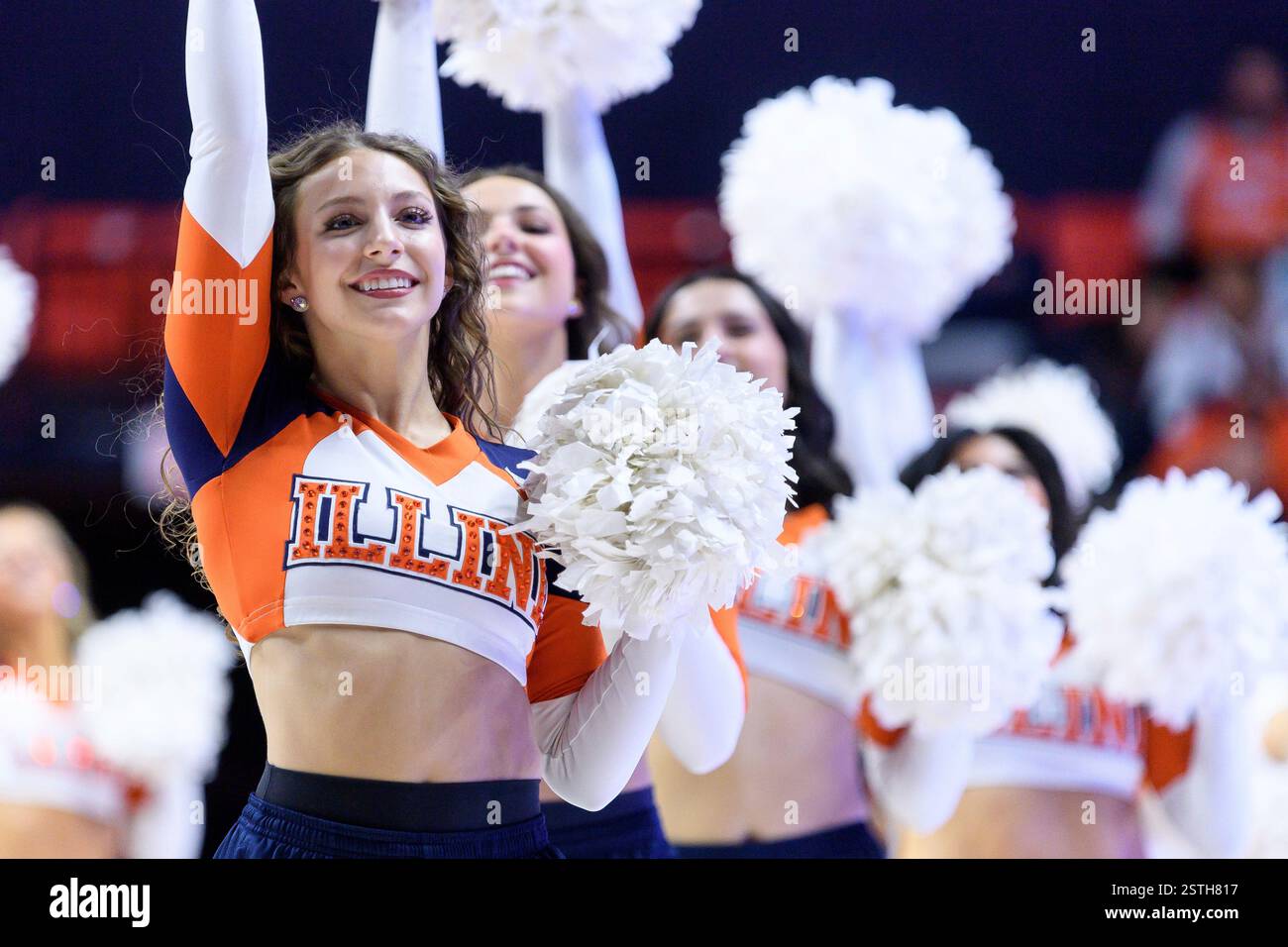 Illinois' Illinettes dance team performs brings during an NCAA college ...