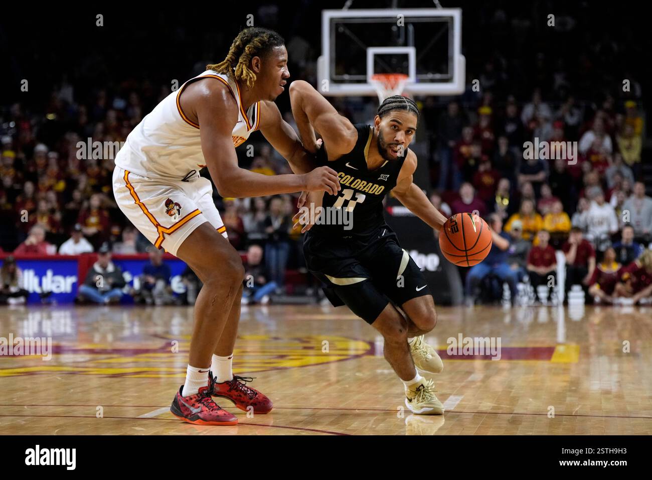 Jackson Ruffin Colorado guard Javon Ruffin (11) drives past Iowa State center Dishon ...