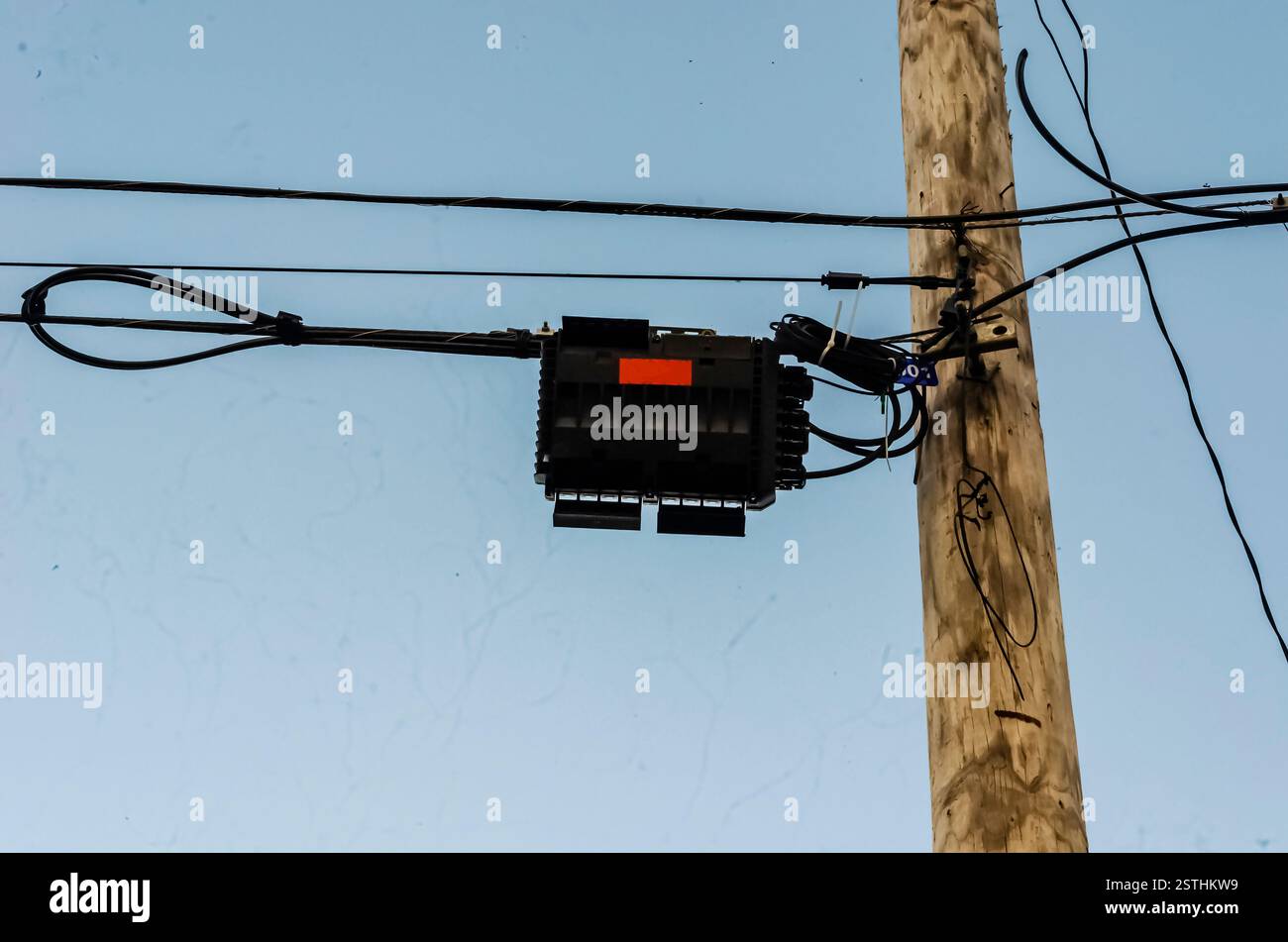 Fiber Distribution Panel Stock Photo