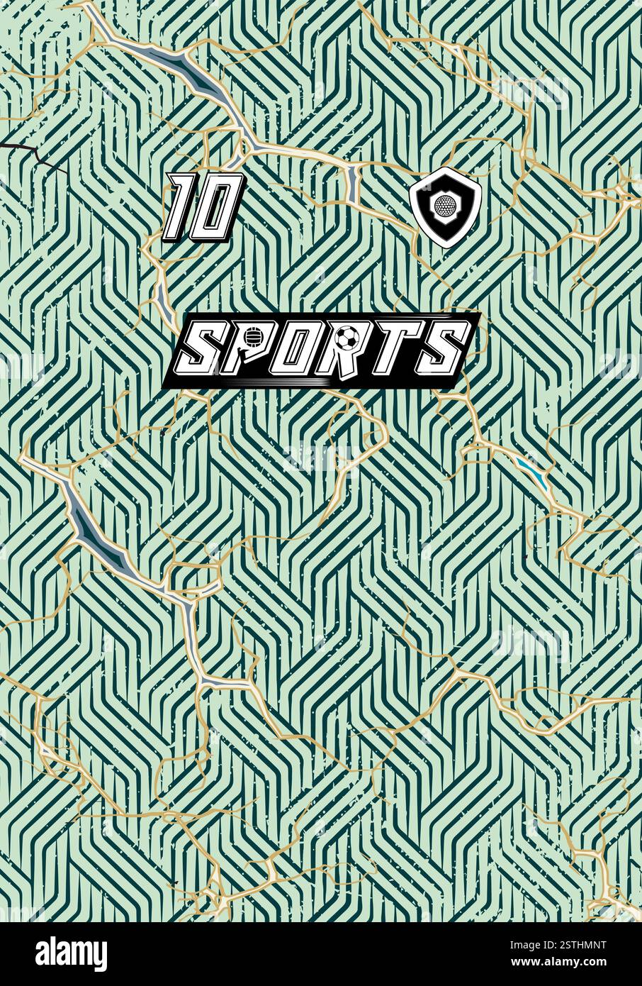 Esports Abstract Pattern Sports Jersey Design Modern Athletic Wear Soccer Basketball Football ...