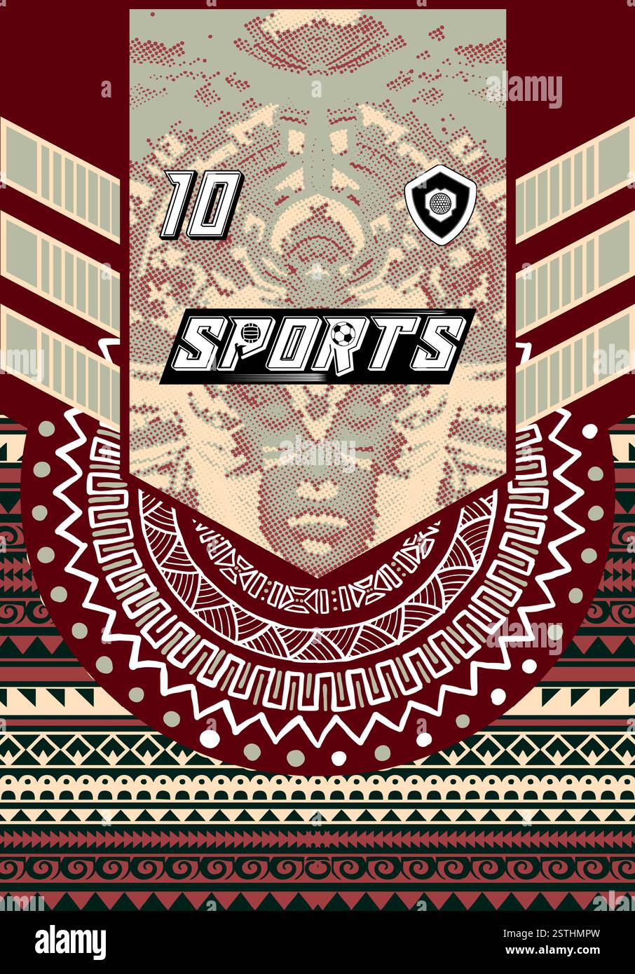 Esports Abstract Pattern Sports Jersey Design Modern Athletic Wear Soccer Basketball Football ...