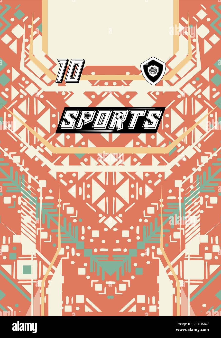 Esports Abstract Pattern Sports Jersey Design Modern Athletic Wear Soccer Basketball Football ...