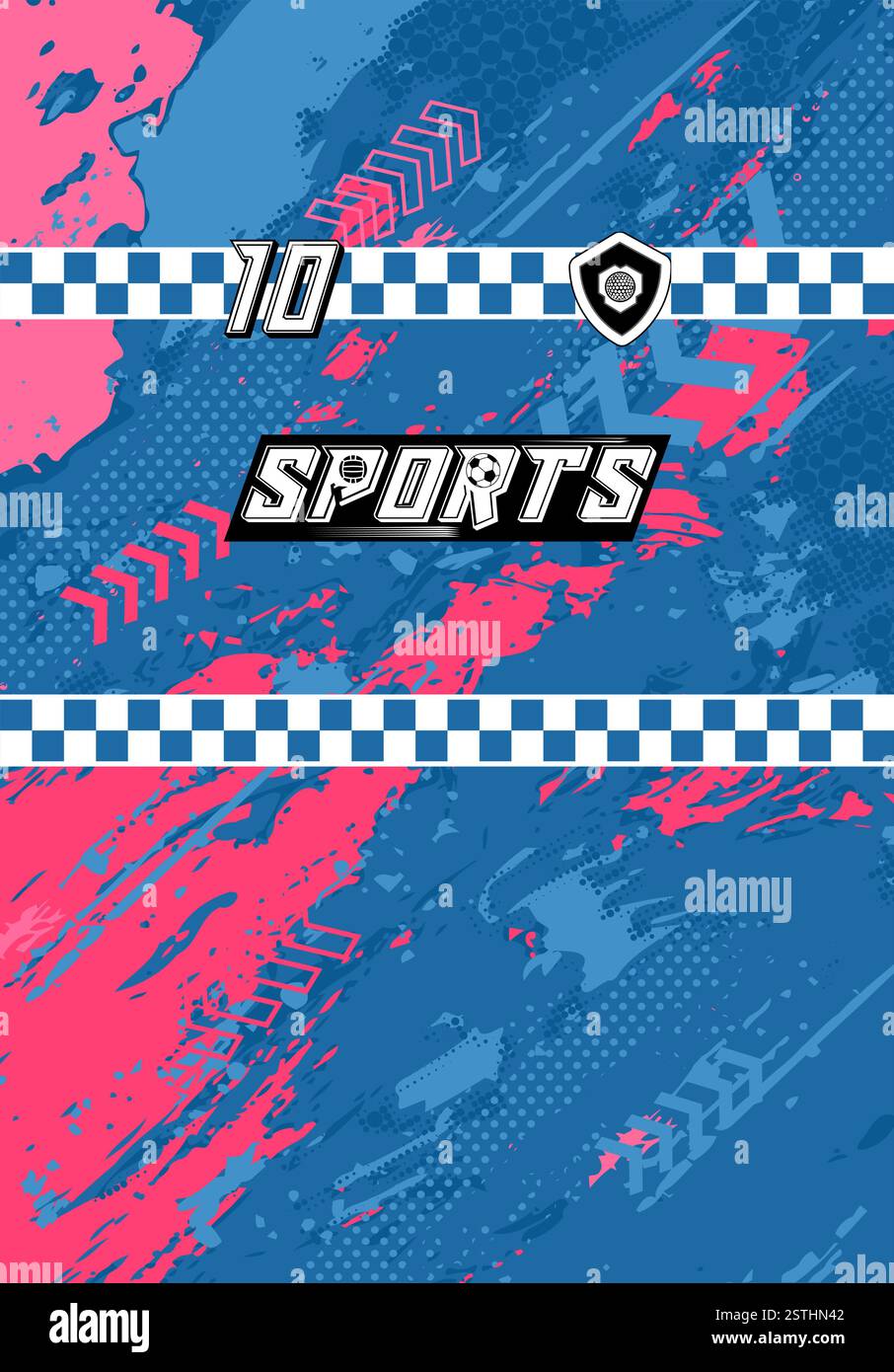 Esports Abstract Pattern Sports Jersey Design Modern Athletic Wear Soccer Basketball Football ...