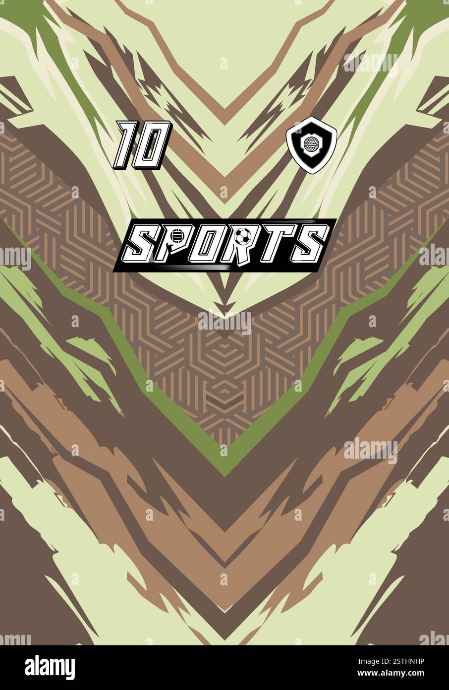 Esports Abstract Pattern Sports Jersey Design Modern Athletic Wear Soccer Basketball Football ...