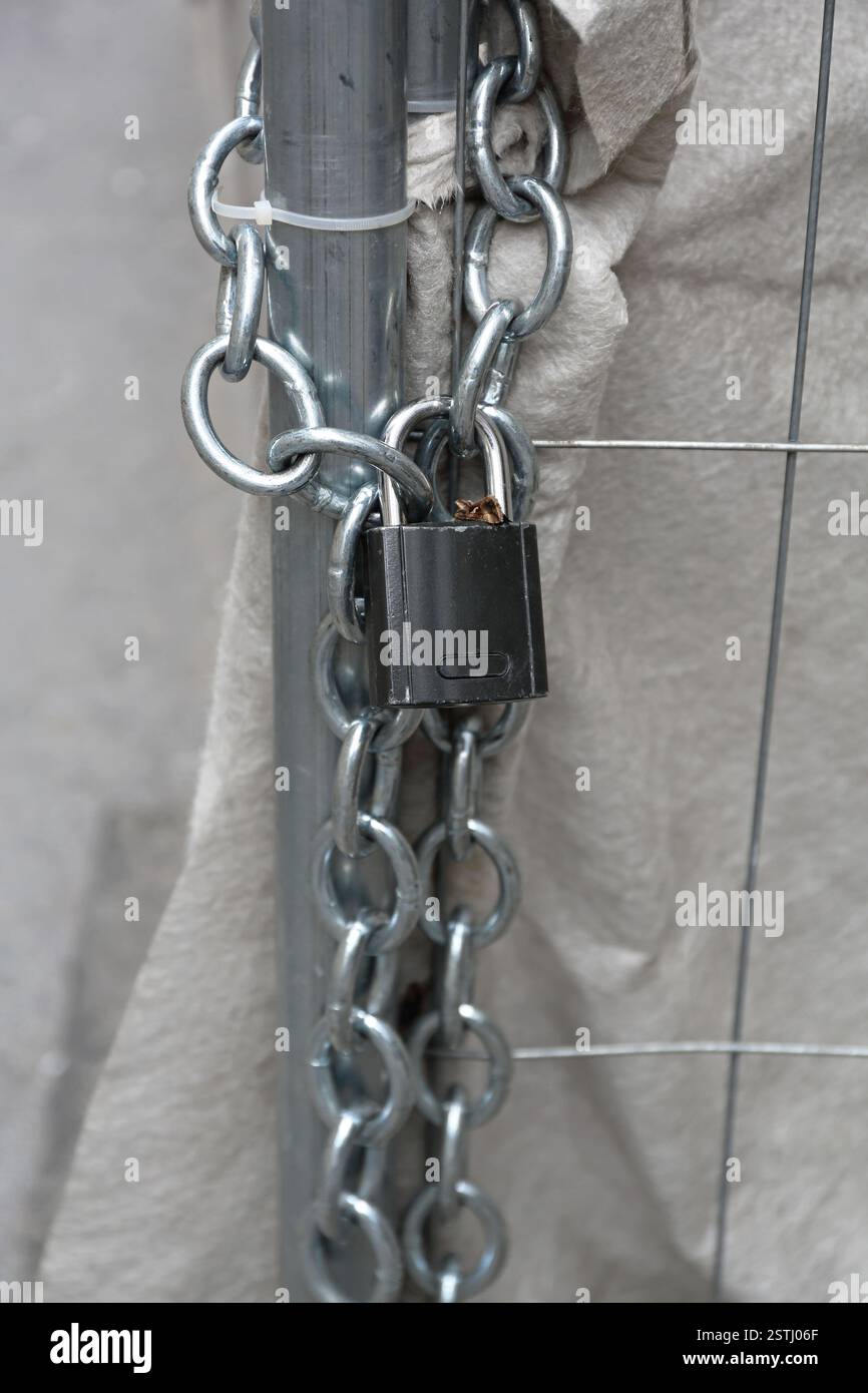 Padlock and Chain Stock Photo