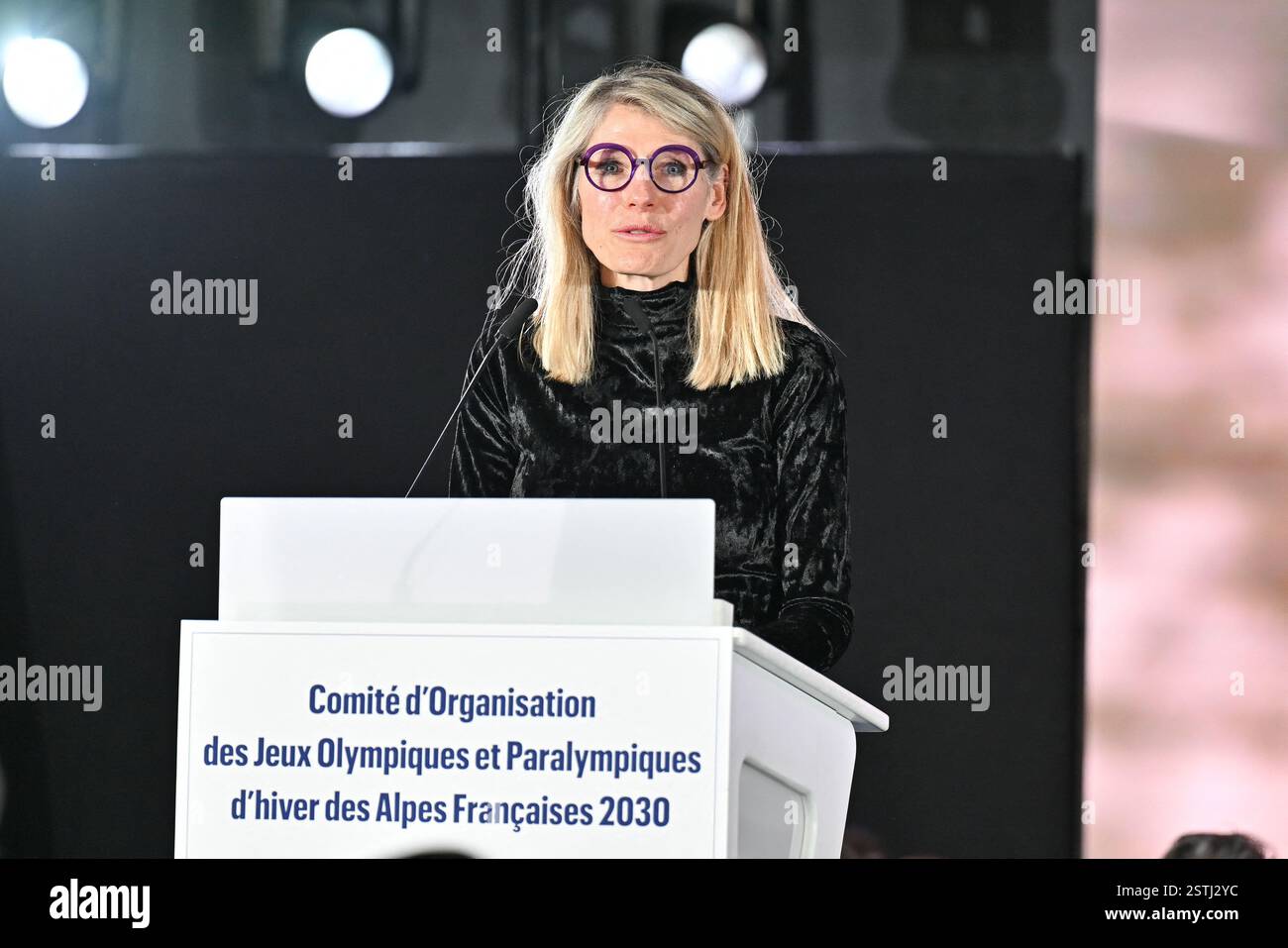 Minister of Sports Marie Barsacq attending the the launch of the organizing committee for the