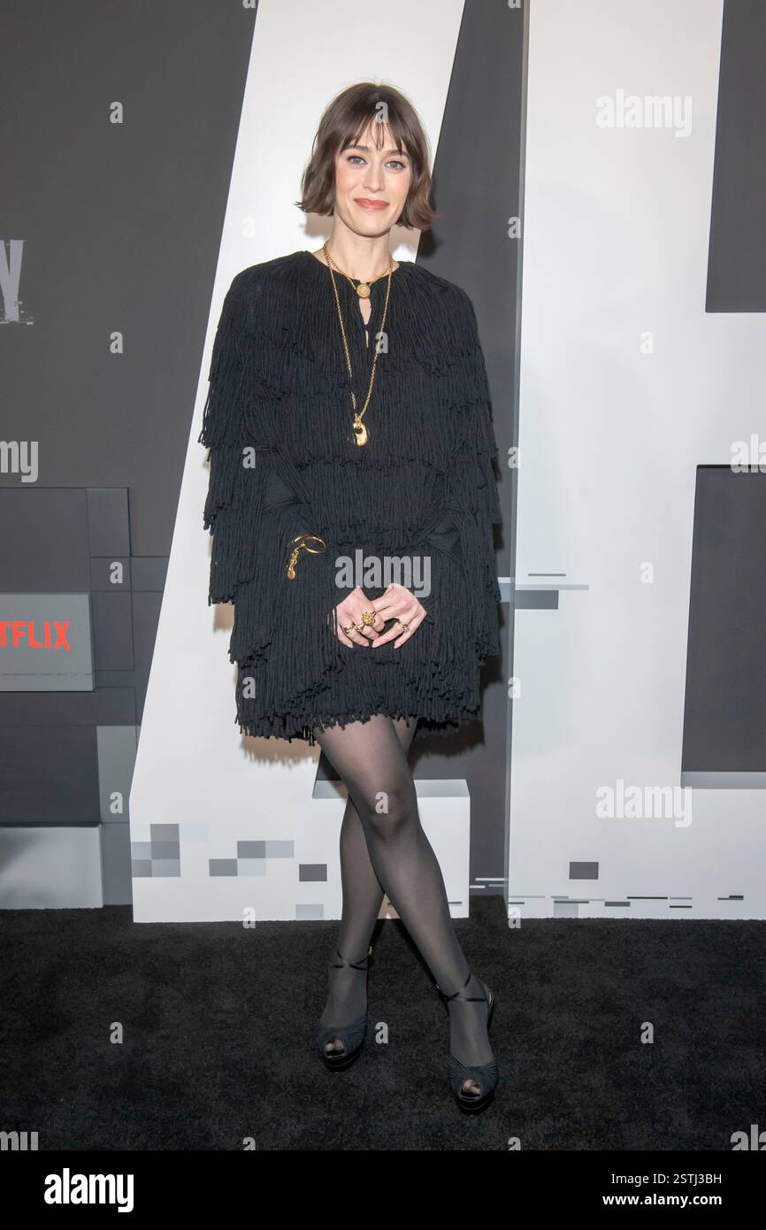 NEW YORK, NEW YORK FEBRUARY 18 Lizzy Caplan attends Netflix's "Zero