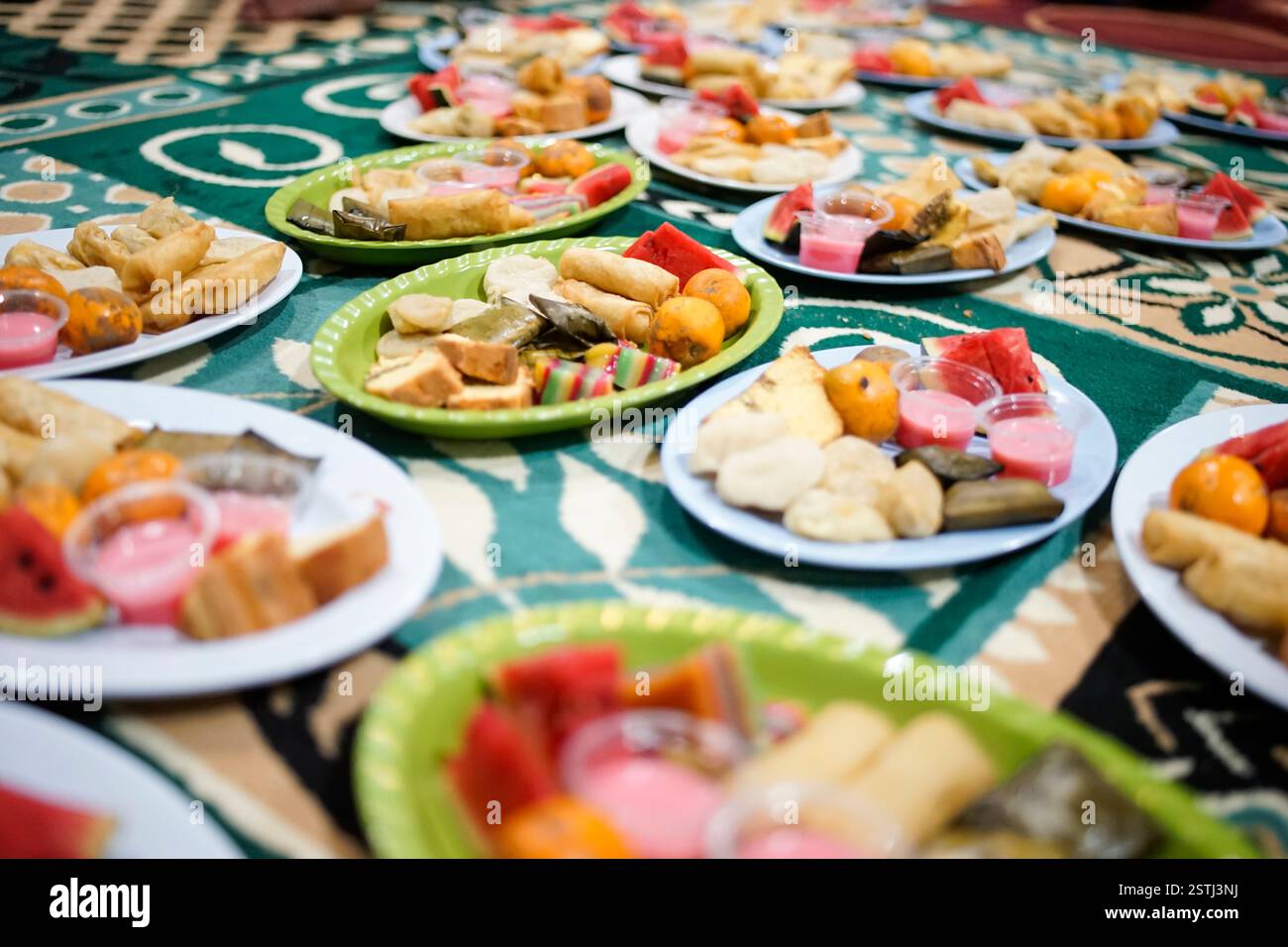 Various Colorful Jajan Pasar, Traditional Indonesian Snack. Female