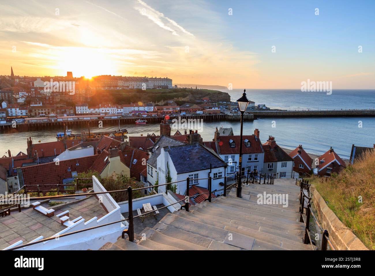 Whitby from 199 steps hi-res stock photography and images - Alamy