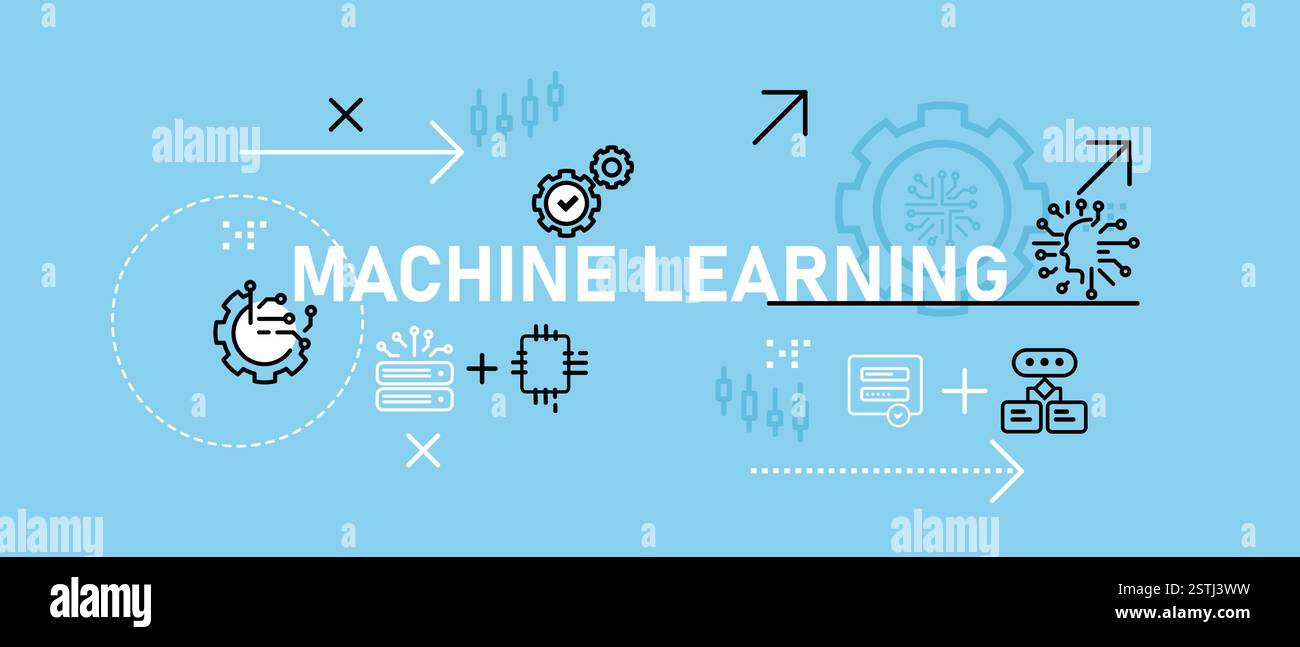 Machine learning AI artificial intelligence model training conceptual ... image.