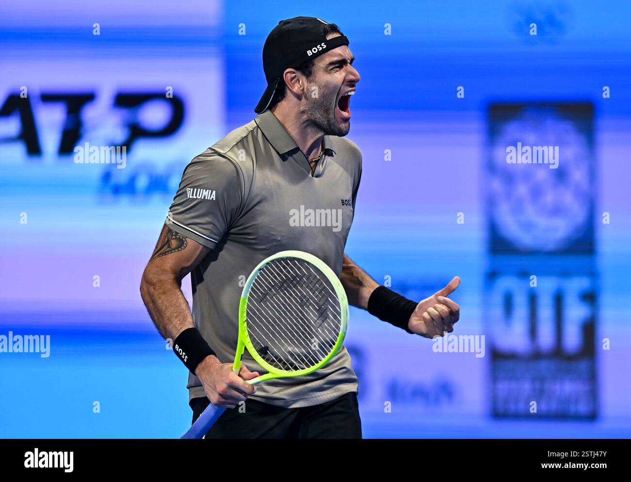 (250219) DOHA, Feb. 19, 2025 (Xinhua) Matteo Berrettini of Italy