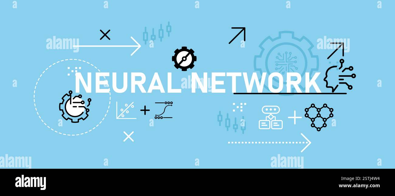 Neural network conceptual AI artificial neural learning algorithm data ...