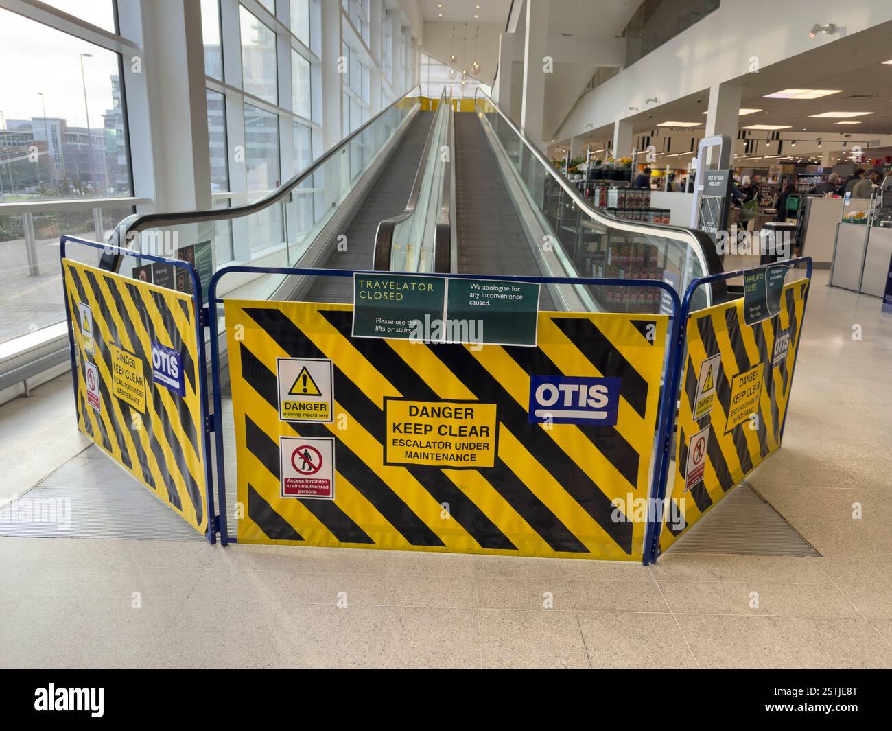 Basingstoke Hampshire England UK.  16.02. 2025. Travelater out of service in a major store in Basingstoke Hampshire UK. Stock Photo