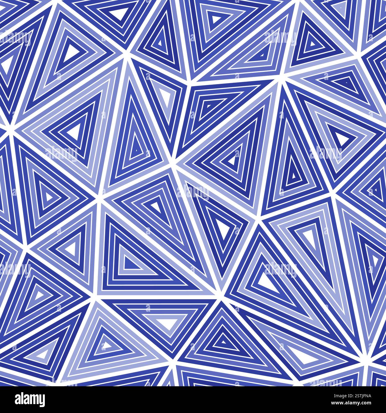 Geometric background. Multiple repeated inner triangles. Big triangles size. Monotone colored style. Seamless pattern. Awesome vector tiles. Stock Vector